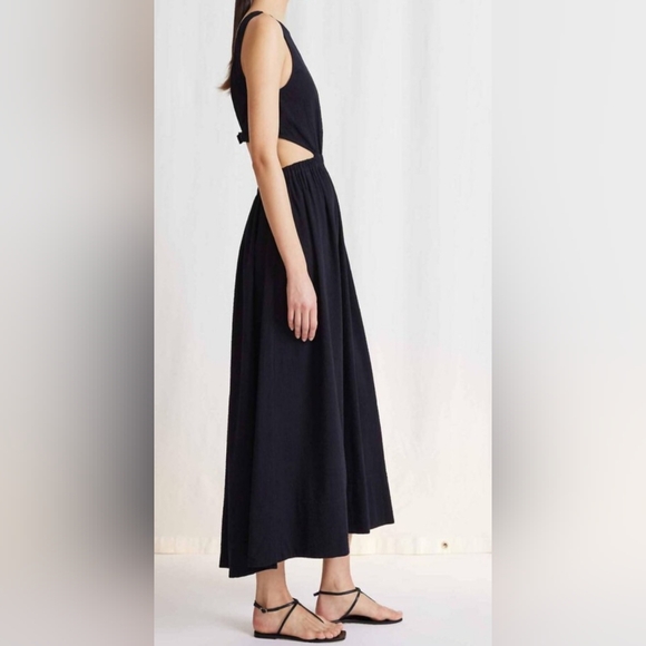 APiece Apart Sz Sm Dia Cut-Out Black Maxi Dress - NWT - Picture 2 of 12
